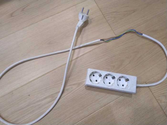 Extension cord stripped!