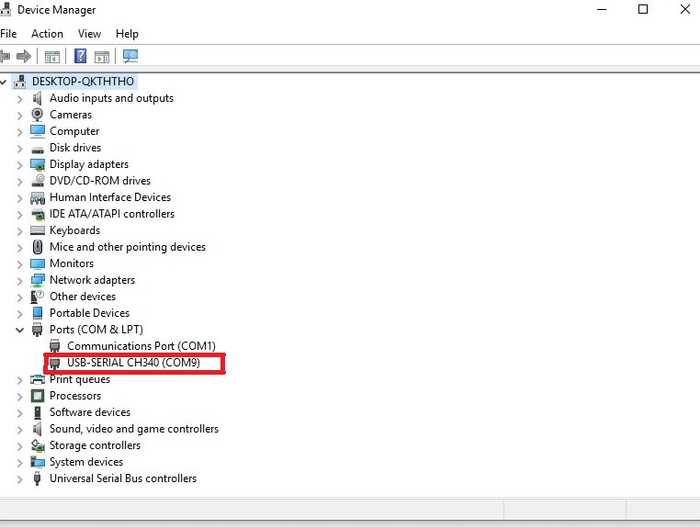 ESP8266 CH340 Detected